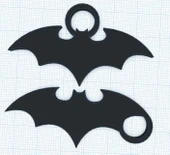 Byr Batman kolye ve anahtarlık (Sadece Plastik Aparattır!!!) 3D thumbnail 2