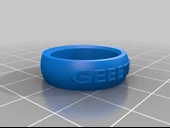 Byr Geeetech yazıtlı yüzük (takılar) (Sadece Plastik Aparattır!!!) 3D thumbnail 4