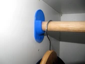 Byr Takılabilir IKEA dolap çubuğu tutucu (Sadece Plastik Aparattır!!!) 3D - 1