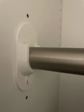 Byr Takılabilir IKEA dolap çubuğu tutucu (Sadece Plastik Aparattır!!!) 3D - 3