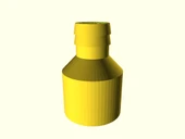 Byr HT tüpünde çamaşır makinesi tahliye hortumu için adaptör (Sadece Plastik Aparattır!!!) 3D - 2