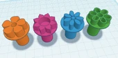 Byr Çömlekçilik çiçek pulları (Sadece Plastik Aparattır!!!) 3D - 1