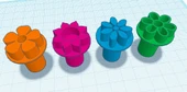 Byr Çömlekçilik çiçek pulları (Sadece Plastik Aparattır!!!) 3D - 2