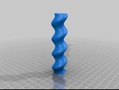 Byr Özelleştirilebilir tek bükülmüş solomonik sütun (Sadece Plastik Aparattır!!!) 3D - 2