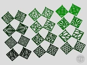 Byr Küpe Setleri - 32 Stil, Takı, Kolye Ucu, Giyilebilir (Sadece Plastik Aparattır!!!) 3D - 4