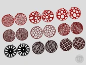 Byr Küpe Setleri - 27 Stil, Takı, Kolye Ucu, Giyilebilir (Sadece Plastik Aparattır!!!) 3D - 3