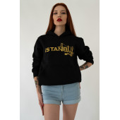 İstanbul Mafia Kapüşonlu Kadın Sweatshirt - 2