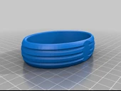 Byr Saç elasti için oluklu bilezik (Sadece Plastik Aparattır!!!) 3D thumbnail 2