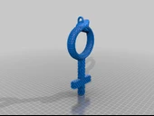 Byr kadın kadın tabela kolye / anahtarlık (Sadece Plastik Aparattır!!!) 3D - 4