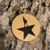 Byr Hamilton Müzikal Logosu Kolye / Kolye / Anahtarlık (Sadece Plastik Aparattır!!!) 3D - 1