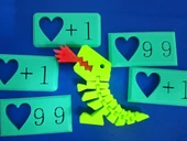 Byr Flexi Rex için anahtar zincir (Sadece Plastik Aparattır!!!) 3D thumbnail 3