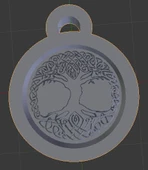 Byr Yggdrasil kolye (Sadece Plastik Aparattır!!!) 3D - 1