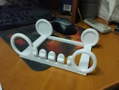 Byr Diş fırçaları ve macun için bir duvardaki tutucu. (Sadece Plastik Aparattır!!!) 3D thumbnail 4