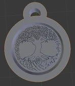 Byr Yggdrasil kolye (Sadece Plastik Aparattır!!!) 3D - 3