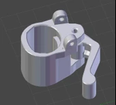 Byr Tripod Kilitleme Yakası Değiştirme (Velbon - Challenger 3) (Sadece Plastik Aparattır!!!) 3D - 1