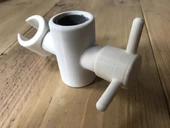 Byr Ayarlanabilir duş başlığı braketi (Sadece Plastik Aparattır!!!) 3D thumbnail 3