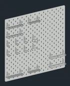 Byr Ikea Skadis Universal Hook Seti (Sadece Plastik Aparattır!!!) 3D - 3