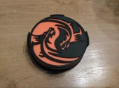 Byr Dragon Yinyan bardak altlıkları ve tutucu (Sadece Plastik Aparattır!!!) 3D - 3