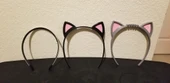 Byr Giyilebilir Kedi Kulakları Saç Bandı - Sert ve esnek seçenekler (Sadece Plastik Aparattır!!!) 3D - 3