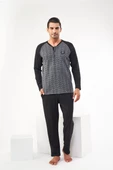 Pjs 22604 Erkek Uzun Kollu Pijama Takımı - 1