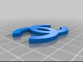 Byr Chanel anahtar zinciri (Sadece Plastik Aparattır!!!) 3D - 2