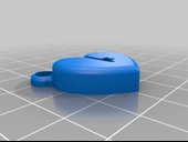 Byr Anahtarlı Kalp Kolye (Sadece Plastik Aparattır!!!) 3D thumbnail 2