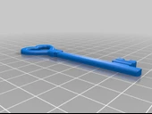 Byr Anahtarlı Kalp Kolye (Sadece Plastik Aparattır!!!) 3D thumbnail 3