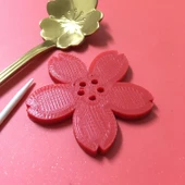 Byr Dekoratif kiraz çiçeği düğmesi (Sadece Plastik Aparattır!!!) 3D - 4