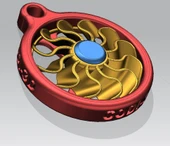 Byr Anahtarlık, Kolye, Pervane/Turbofan - Kolye, Anahtarlık Abbil/Turbofan (Sadece Plastik Aparattır!!!) 3D - 2
