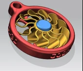 Byr Anahtarlık, Kolye, Pervane/Turbofan - Kolye, Anahtarlık Abbil/Turbofan (Sadece Plastik Aparattır!!!) 3D - 1