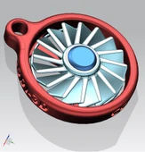 Byr Anahtarlık, Kolye, Pervane/Turbofan - Kolye, Anahtarlık Abbil/Turbofan (Sadece Plastik Aparattır!!!) 3D - 3