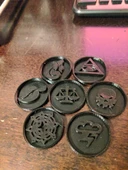 Byr Tüm Wizard101 Okul Simgeleri/Jetonlar (Sadece Plastik Aparattır!!!) 3D - 2