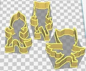 Byr Pija Maskeleri çerez kesicilerin ana hatları (Sadece Plastik Aparattır!!!) 3D thumbnail 1