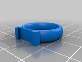 Byr Değiştirilebilir elmaslarla yüzük (Sadece Plastik Aparattır!!!) 3D thumbnail 4