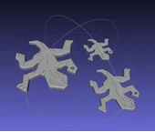 Byr Keychain - Rettile "Escher / Keychain" İlerleme - Kolye Kertenkele Escher "Dikişleri" (Sadece Plastik Aparattır!!!) 3D thumbnail 4