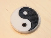 Byr Yin Yang Kolye (Sadece Plastik Aparattır!!!) 3D - 1