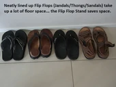 Byr Flip Flops (Jandals / Thangs / Sandalet) Stand (Sadece Plastik Aparattır!!!) 3D - 4