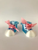 Byr Yer Kartı Dekorasyonu - Bebek Ayakkabı (Sadece Plastik Aparattır!!!) 3D - 3