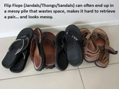 Byr Flip Flops (Jandals / Thangs / Sandalet) Stand (Sadece Plastik Aparattır!!!) 3D - 3