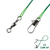 Fishack Klipsli Fırdöndülü Çelik Tel 6'lı thumbnail 1