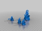 Byr Melek Küpe, Kolye ve Boyut 11 Yüzük (Sadece Plastik Aparattır!!!) 3D thumbnail 1