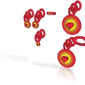 Byr Parlak kalp kolye ve anahtarlık ve mücevher seti (Sadece Plastik Aparattır!!!) 3D thumbnail 3