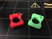 Byr Basit Knuckle Duster Anahtar/Yüzük (Sadece Plastik Aparattır!!!) 3D thumbnail 3