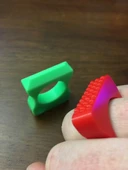 Byr Basit Knuckle Duster Anahtar/Yüzük (Sadece Plastik Aparattır!!!) 3D thumbnail 1