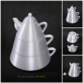 Byr Yaratıcı çay setleri (Sadece Plastik Aparattır!!!) 3D - 4