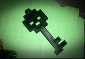 Byr 8 bit tarzı Kafatası Anahtarı (Yüzük) (Sadece Plastik Aparattır!!!) 3D - 1