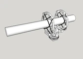 Byr Kamera Ayakkabı / Tripod / Stand için Mikrofon Shockmount (Sadece Plastik Aparattır!!!) 3D thumbnail 1