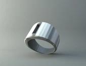 Byr Yüzük - Dikdörtgen Delik (Sadece Plastik Aparattır!!!) 3D thumbnail 2