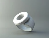 Byr Yüzük - Yuvarlak Delik 2 (Sadece Plastik Aparattır!!!) 3D thumbnail 2