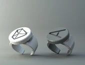 Byr Yüzük - Yuvarlak Rozet (Sadece Plastik Aparattır!!!) 3D thumbnail 2